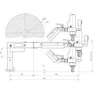 Gewindeschneidmaschine M2-M14, 300-600U/min